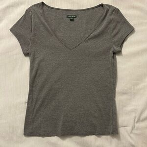 V-neck Grey Shirt
